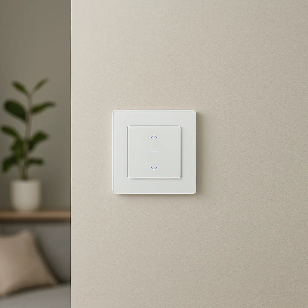 smarter rollladenschalter an der wand