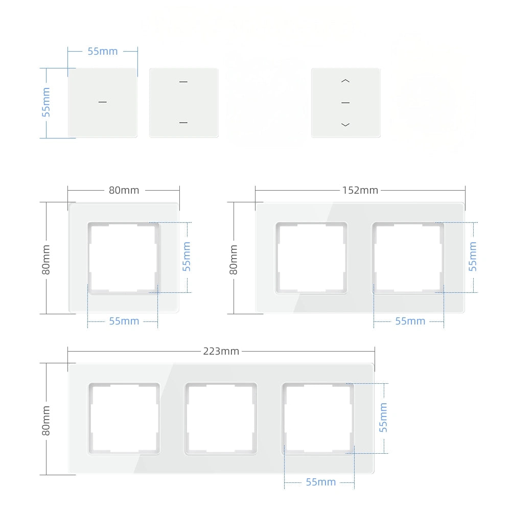 SIRO Smart 2-channel light switch Venus white