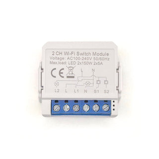 Zigbee 2 Channel Relay Light Switch