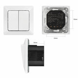 2 Channel Light Switch Merkur Ultra White