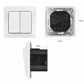Smart 2-Kanal Lichtschalter Einsatz