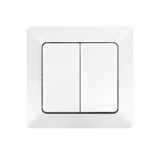 Smart 2-Kanal Lichtschalter Merkur ultraweiß