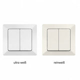 2 Channel Light Switch Merkur Ultra White