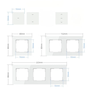 SIRO Smart 2-channel light switch Venus white