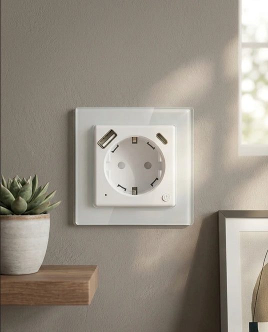 SIRO Smart Unterputz Steckdose Venus Pro mit USB & USB-C weiß – weiteres Produktfoto