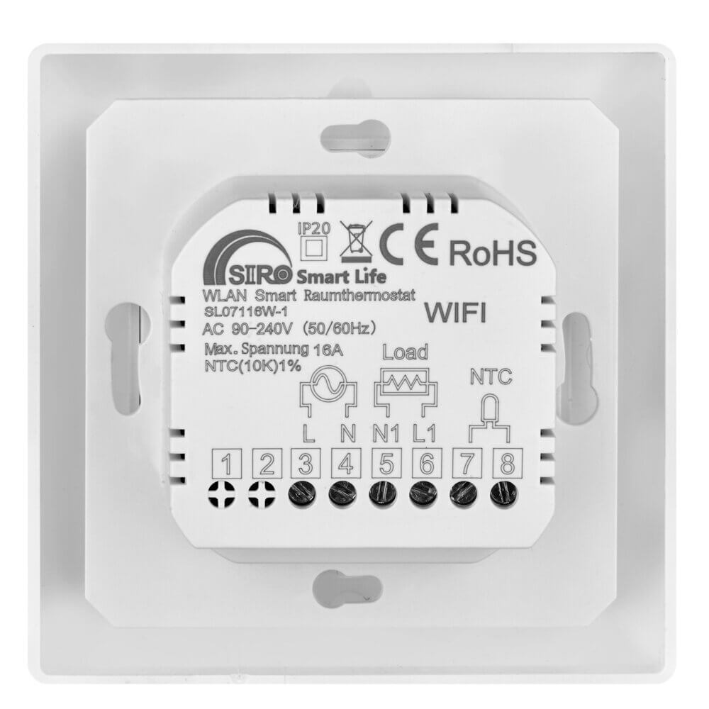 SIRO Smart Room Thermostat with NTC SL07116W