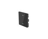 Glass cover 2 channel light switch Venus