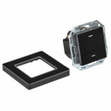SIRO Smart 2-channel light switch Venus black