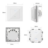 SIRO Smart 2 Kanal Lichtschalter Venus weiß