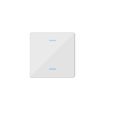 Glass cover 2 channel light switch Venus