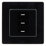 SIRO Smart 3-channel light switch Venus black
