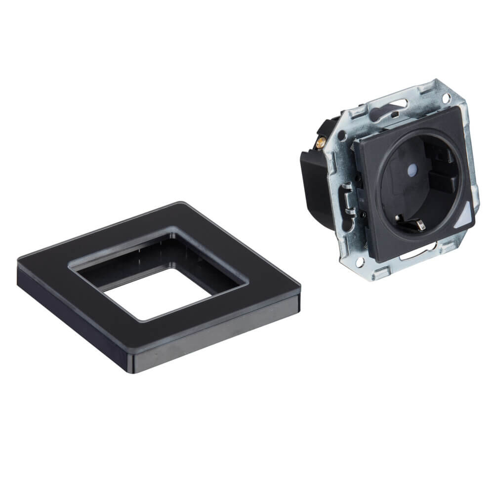 SIRO Smart Unterputz Steckdose Venus schwarz