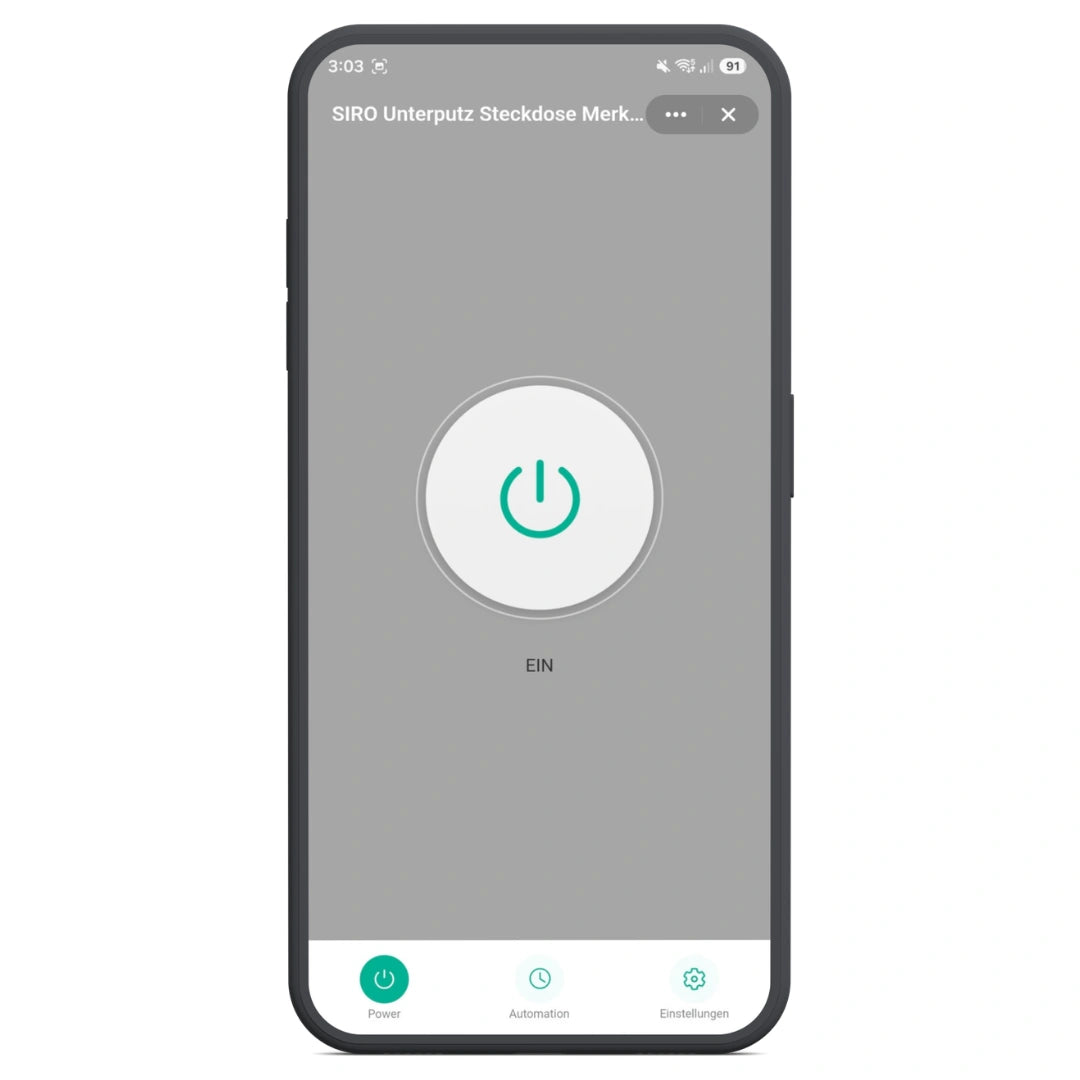 SIRO Smart Unterputz Steckdose Merkur