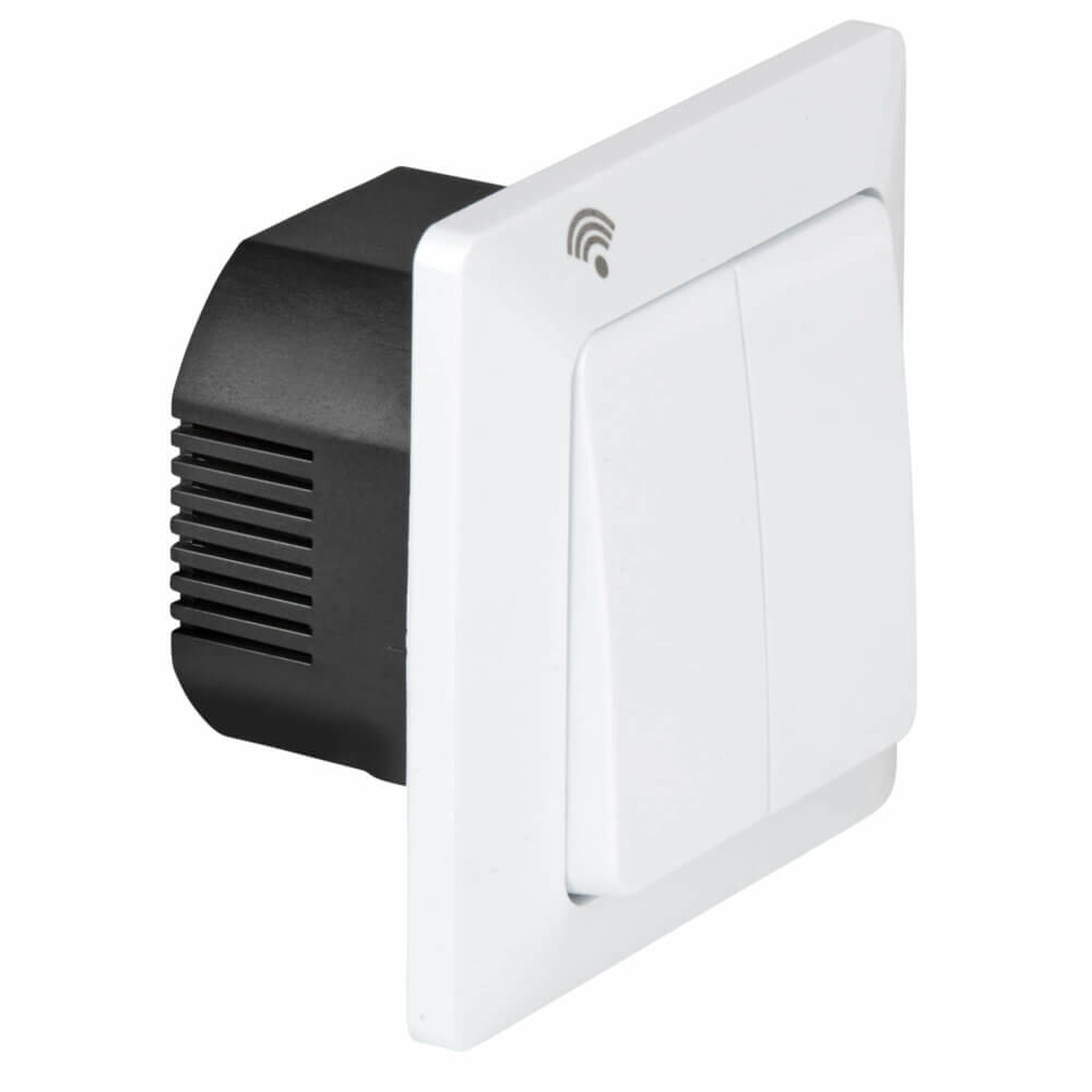 SIRO Smart 2-Channel Light Switch Mercury Ultra White